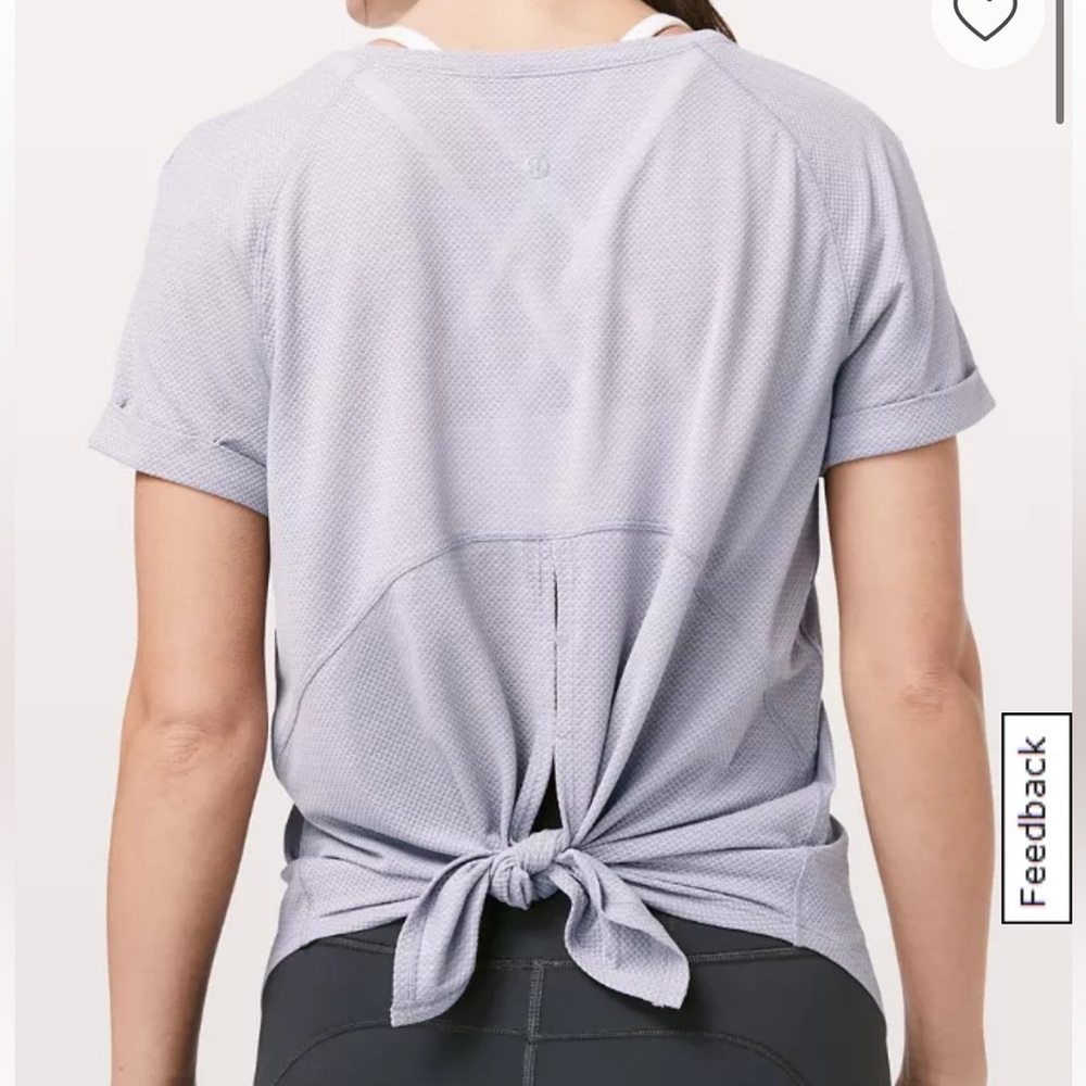Lululemon Open Up Tie Back Tee 2018
